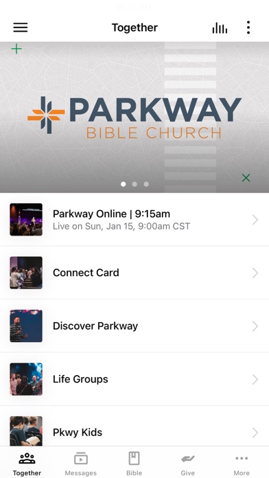 Parkway Bible Church iPhone screenshot 1 - Education app