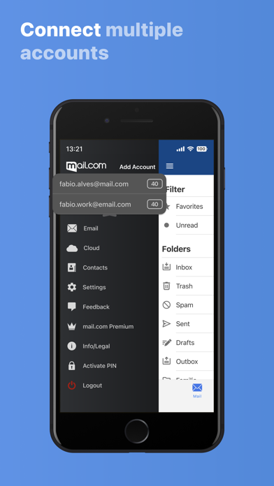 mail.com: Free email & cloud Screenshot