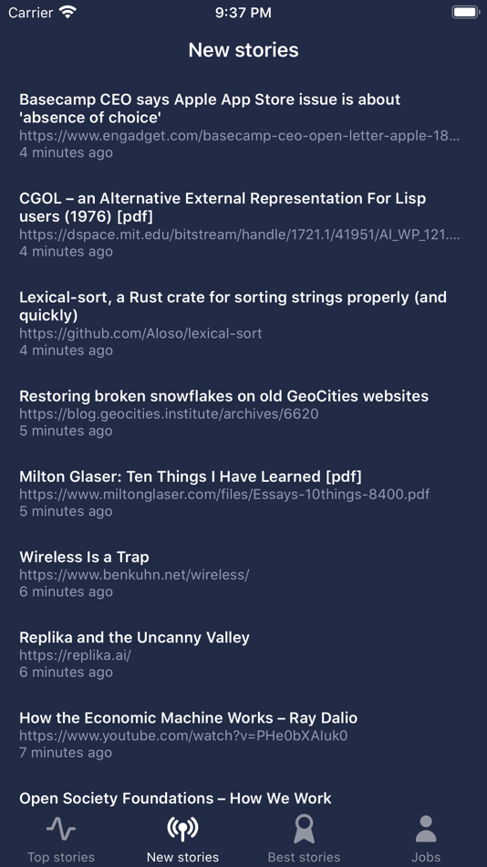 #2. HN Reader - YC Reader (iOS) 由: Truong Luu
