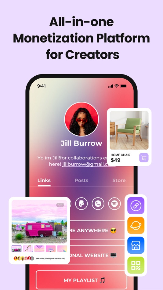 #1. Linkr: Link in Bio for Creator (iOS) 由: Levermore Limited