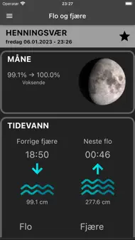 Flo Og Fjære: Tidevann & Vær iphone bilder 1