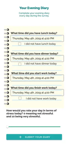 Game screenshot Biostress End User Diary hack