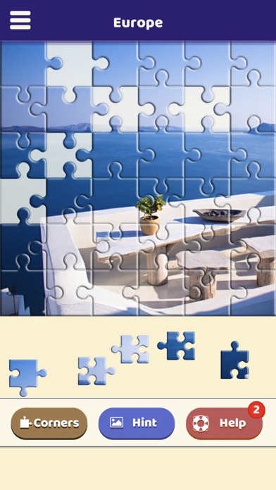 Europe Destinations Puzzle Screenshot