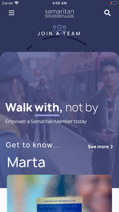 Samaritan – Walk With, Not By Screenshot