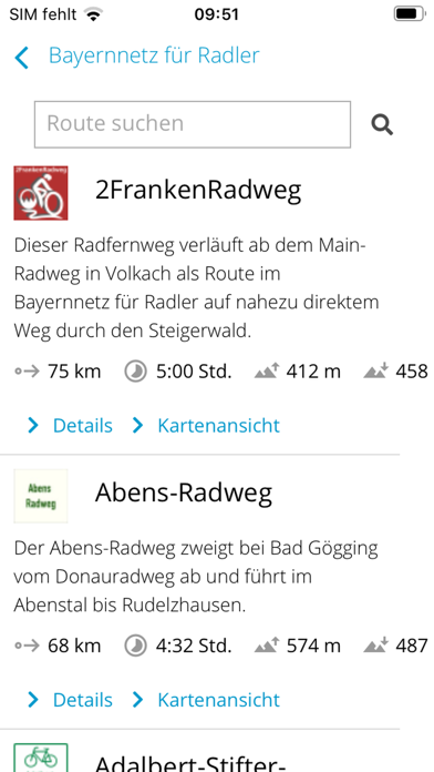 Bayernnetz für Radler 2020 Screenshot