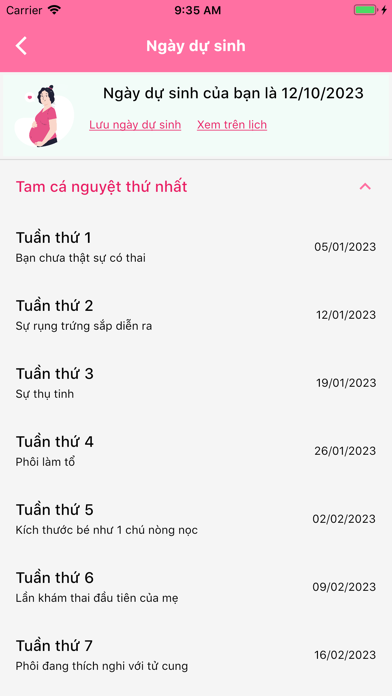 MarryBaby - Trợ lý mẹ bầu & bé Screenshot