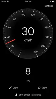 gps speedometer・speed tracker iphone screenshot 2