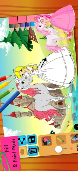 Game screenshot Princess Fairy Tales Coloring apk