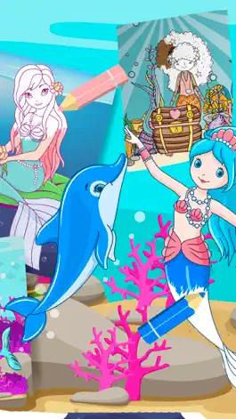 Game screenshot Magic mermaid coloring book hack