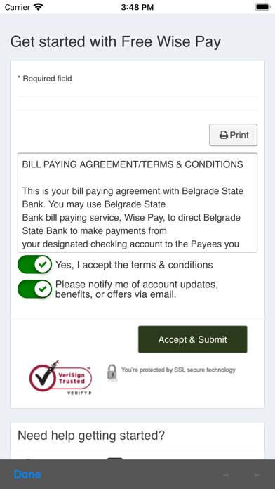 Belgrade State Bank Mobile Screenshot