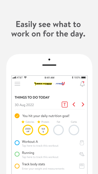 FitnessU and iRock Fitness Screenshot
