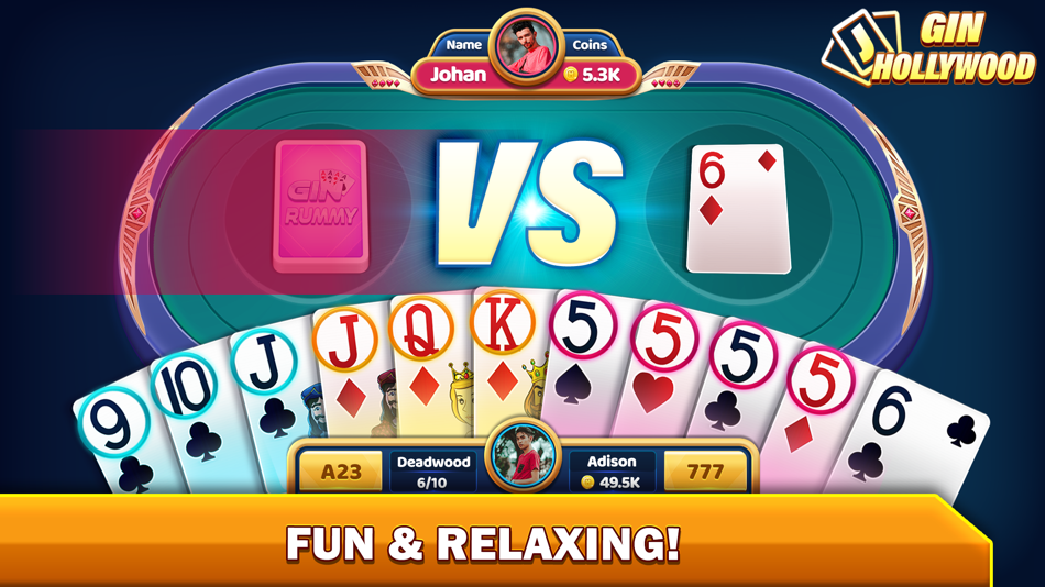 #3. Gin Rummy - Offline Card Game (iOS) 由: MOBILIX SOLUTIONS PRIVATE LIMITED