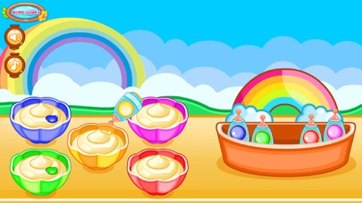 Cooking colorful cupcakes game Screenshot