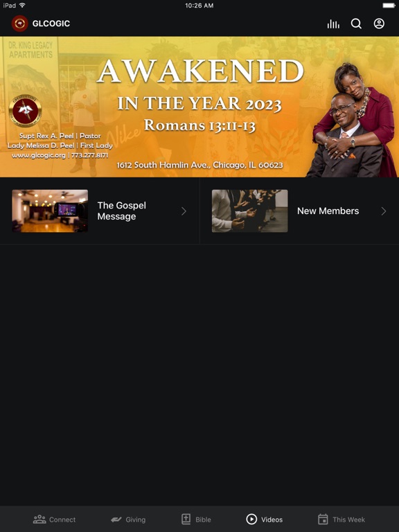 The Greater Love Church iPad screenshot 2 - Education app