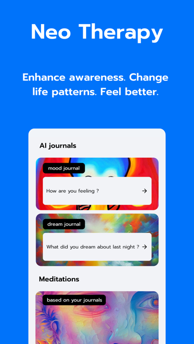 Neo Therapy - AI Journal Screenshot