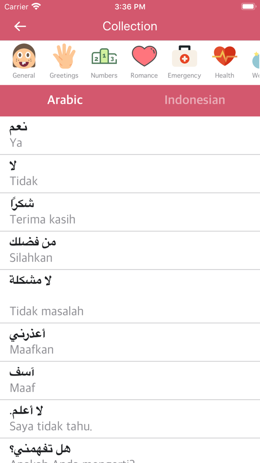 Arabic Indonesian Dictionary - 1.0 - (iOS)