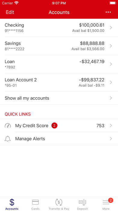 HEART O TEXAS FCU Screenshot