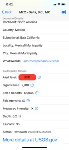 Every Earthquake screenshot #3 for iPhone