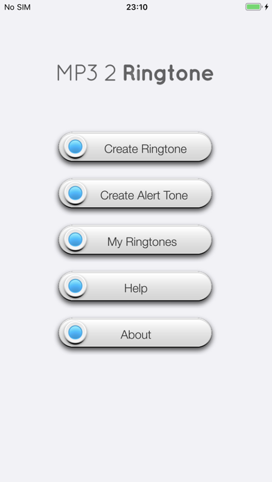 MP3 2 Ringtone Lite Screenshot