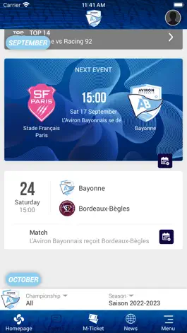 Game screenshot Aviron Bayonnais Rugby Pro apk