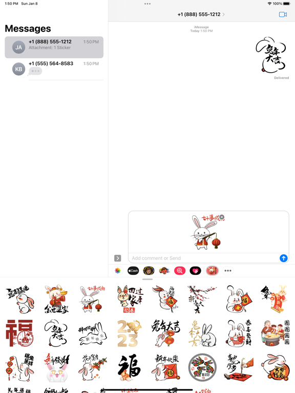 Screenshot #4 pour Rabbit Chinese New Year 兔年快樂貼圖