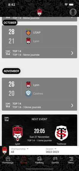 Game screenshot LOU Rugby - Appli officielle apk