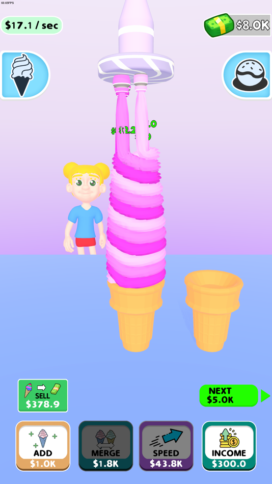 Ice Cream Idle 3D! - 1.2 - (iOS)