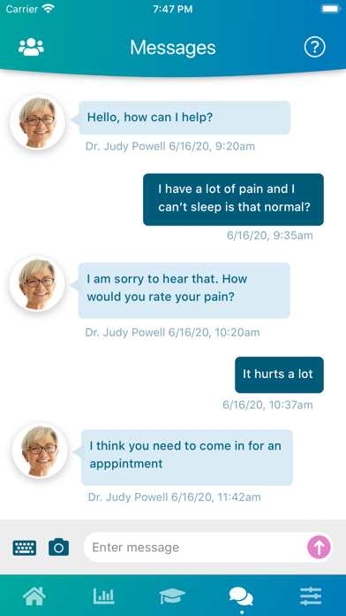 mymobility Patient App Screenshot