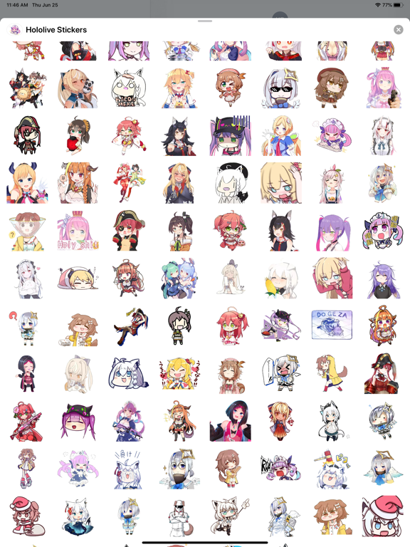 Screenshot #5 pour Hololive Stickers