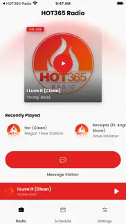 hot365 radio iphone screenshot 1