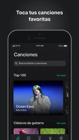 Captura de pantalla de GuitarTuna: Afinador, Acordes en iPhone 5