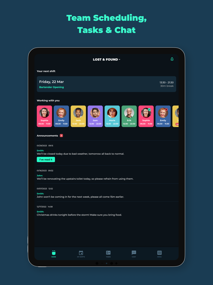 Employee Scheduling by BLEND