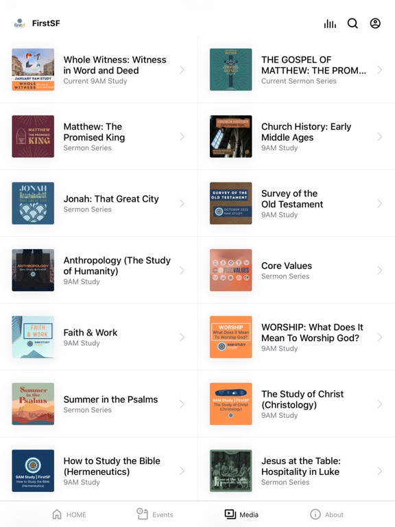 FirstSF Church iPad screenshot 2 - Lifestyle app