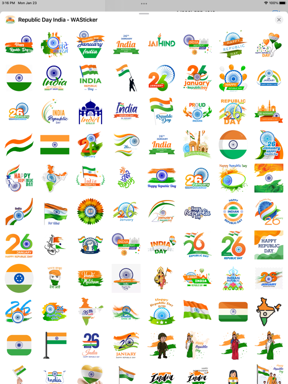 Screenshot #6 pour Republic Day India - WASticker