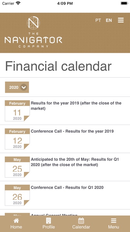 The Navigator Company IR App