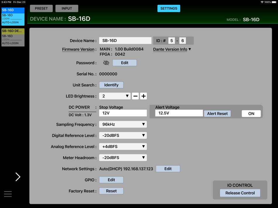 #2. TASCAM IO CONTROL (iOS) 由: TEAC CORP.