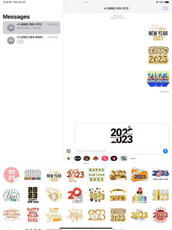 Screenshot #5 pour New Year 2023 New Stickers