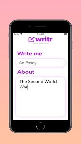 Game screenshot writr – AI Writing Tool mod apk