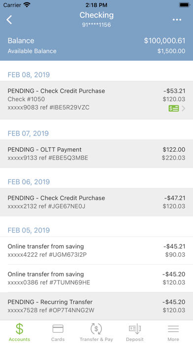 Call Federal Mobile Banking Screenshot