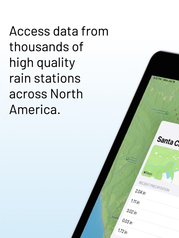 RainParade iPad screenshot 1 - Weather app