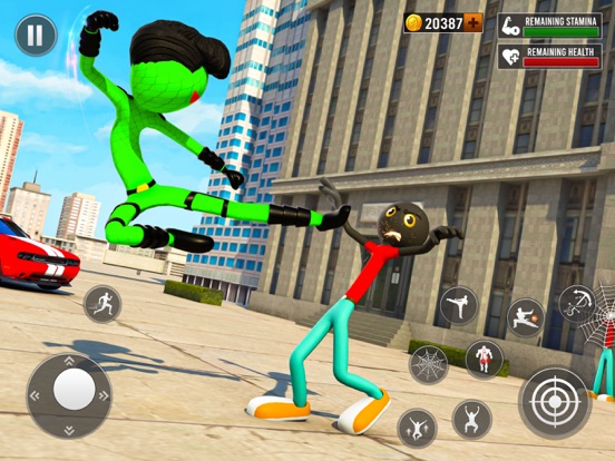 Stick Man Fight Rope Hero Game screenshot 4