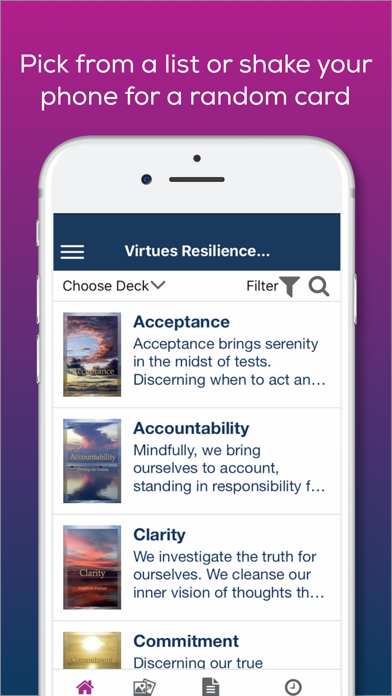 Virtues Cards Screenshot
