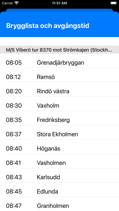 Viberö Vaxholmspendeln Screenshot