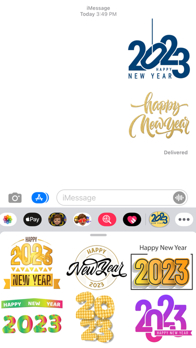 Screenshot #1 pour Good New Year 2023 Stickers