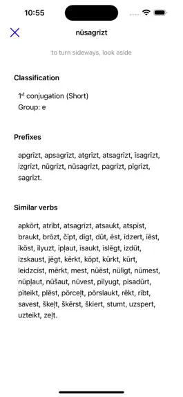 Game screenshot Latgalian Verbs hack