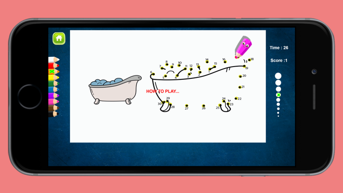 Dot to Dots to Coloring