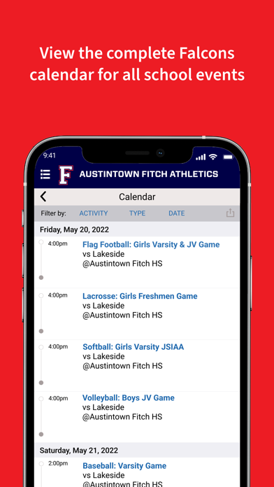 Austintown Fitch Athletics Screenshot