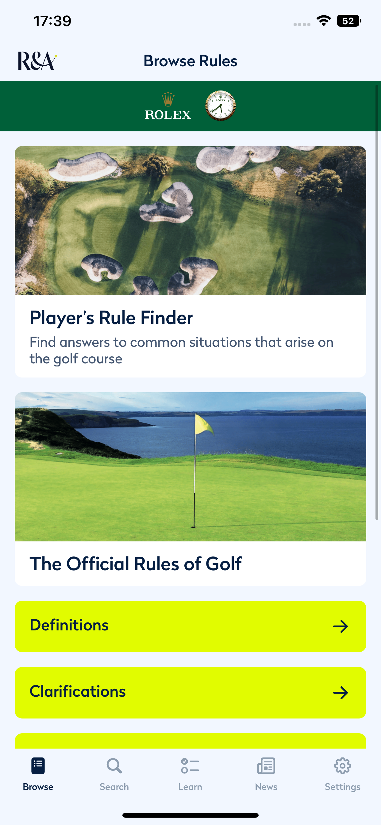 Rules of Golf 2023