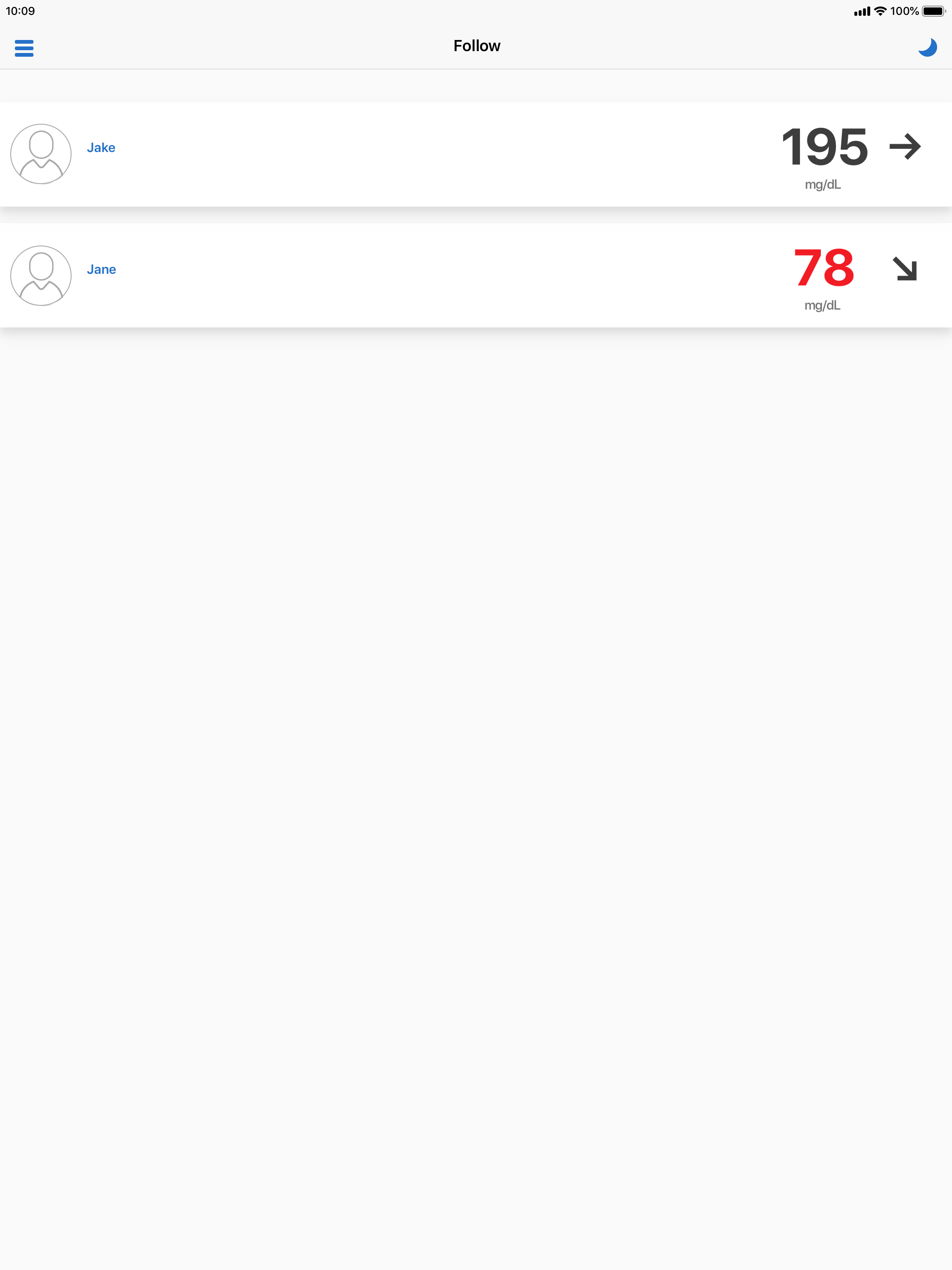 Dexcom Follow mg/dL DXCM3