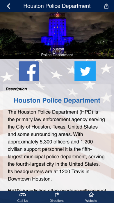 Houston Police Department. Screenshot